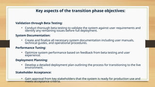 systems engineering plan part 12 a practical guide to verification validation transition and operational support