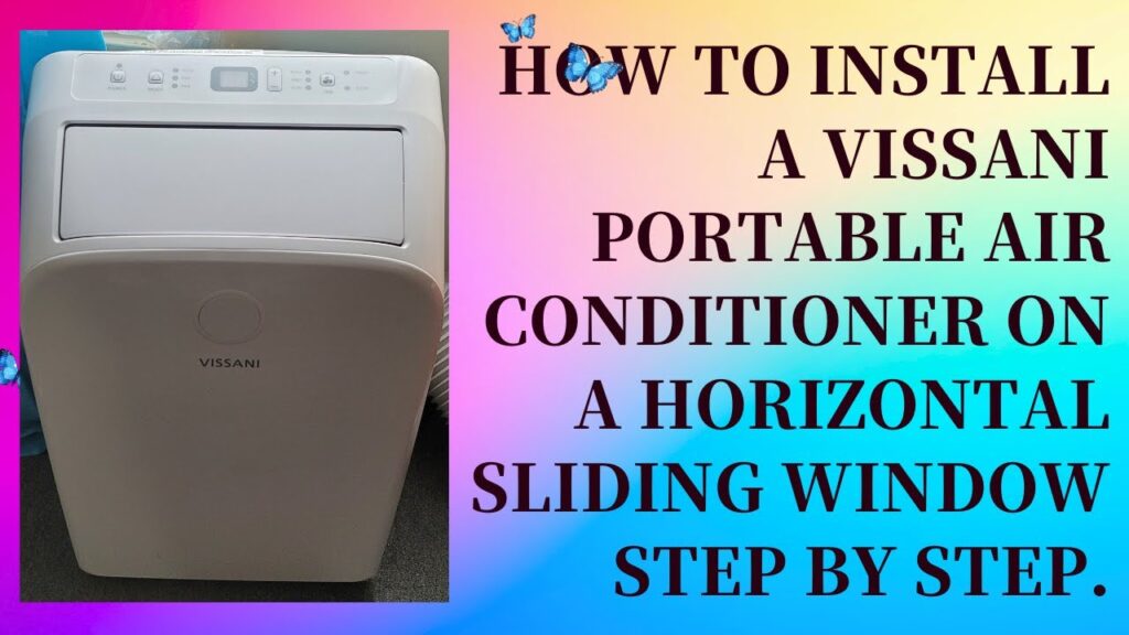 how to install vissani portable air conditioner step by step gui